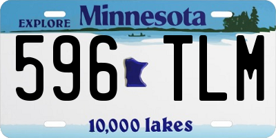 MN license plate 596TLM