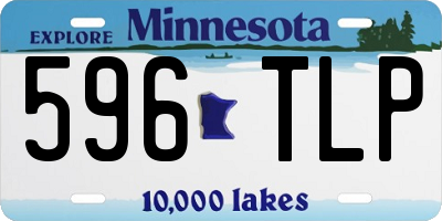 MN license plate 596TLP