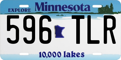 MN license plate 596TLR