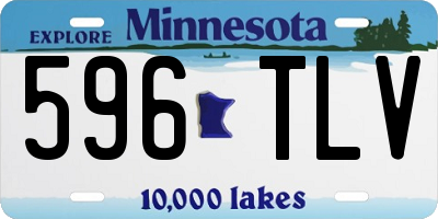 MN license plate 596TLV