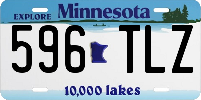 MN license plate 596TLZ