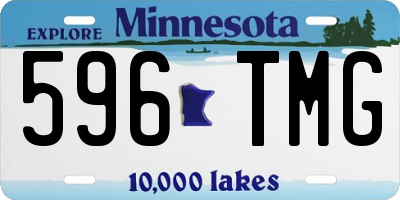 MN license plate 596TMG