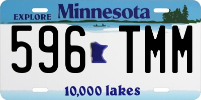 MN license plate 596TMM