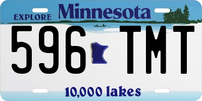 MN license plate 596TMT