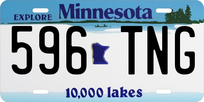 MN license plate 596TNG