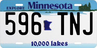 MN license plate 596TNJ