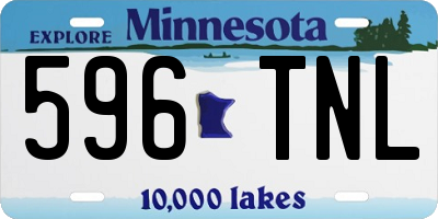 MN license plate 596TNL