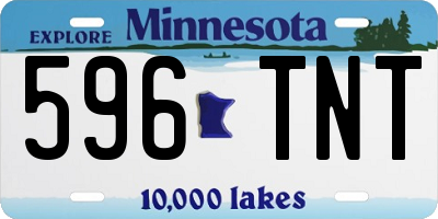 MN license plate 596TNT