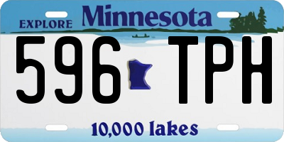 MN license plate 596TPH