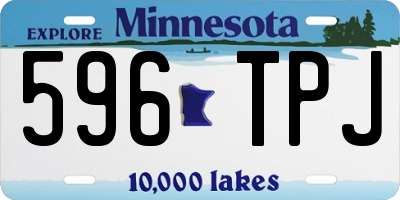 MN license plate 596TPJ