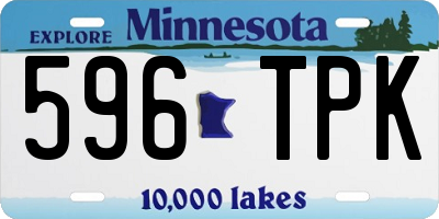 MN license plate 596TPK