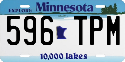 MN license plate 596TPM