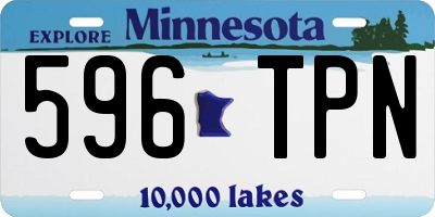 MN license plate 596TPN