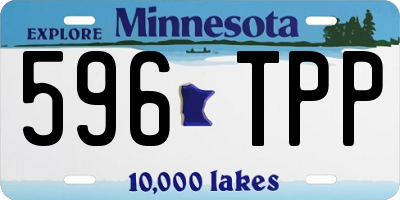 MN license plate 596TPP