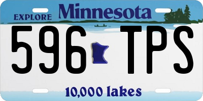 MN license plate 596TPS