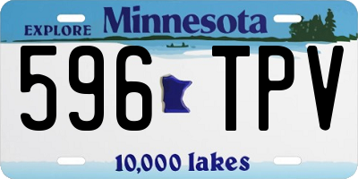 MN license plate 596TPV
