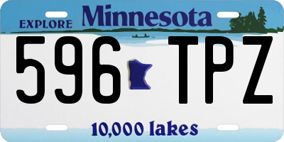 MN license plate 596TPZ
