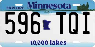 MN license plate 596TQI