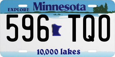 MN license plate 596TQO