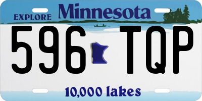 MN license plate 596TQP