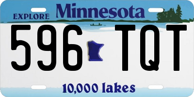 MN license plate 596TQT