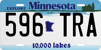 MN license plate 596TRA