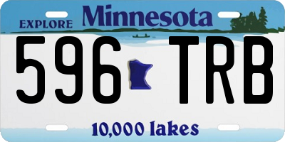 MN license plate 596TRB