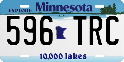 MN license plate 596TRC