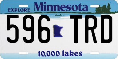 MN license plate 596TRD