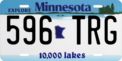 MN license plate 596TRG