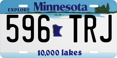 MN license plate 596TRJ