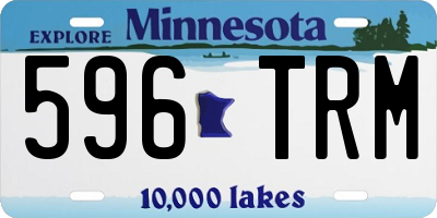 MN license plate 596TRM