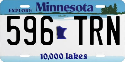 MN license plate 596TRN