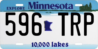 MN license plate 596TRP
