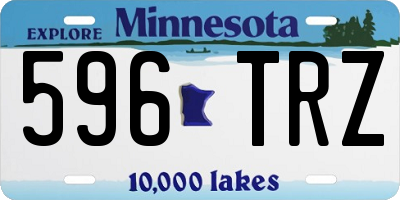 MN license plate 596TRZ