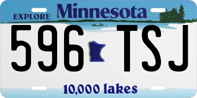 MN license plate 596TSJ