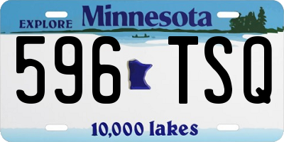 MN license plate 596TSQ