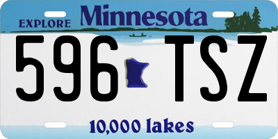 MN license plate 596TSZ