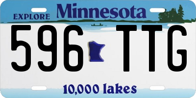 MN license plate 596TTG