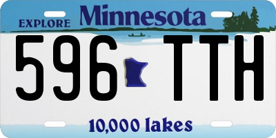 MN license plate 596TTH