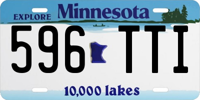 MN license plate 596TTI