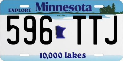 MN license plate 596TTJ