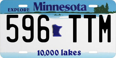 MN license plate 596TTM