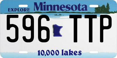 MN license plate 596TTP
