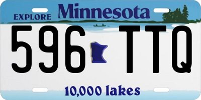 MN license plate 596TTQ
