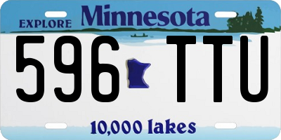 MN license plate 596TTU