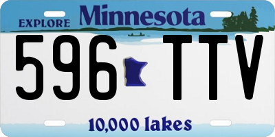 MN license plate 596TTV
