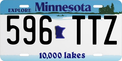 MN license plate 596TTZ