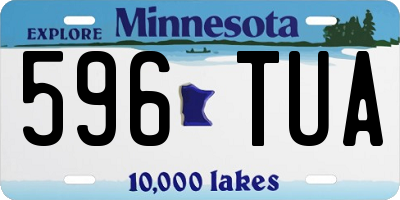 MN license plate 596TUA