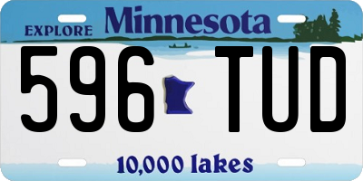 MN license plate 596TUD